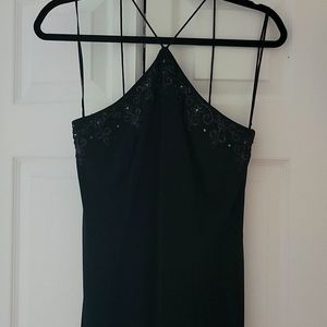 Black floor length gown - hand made